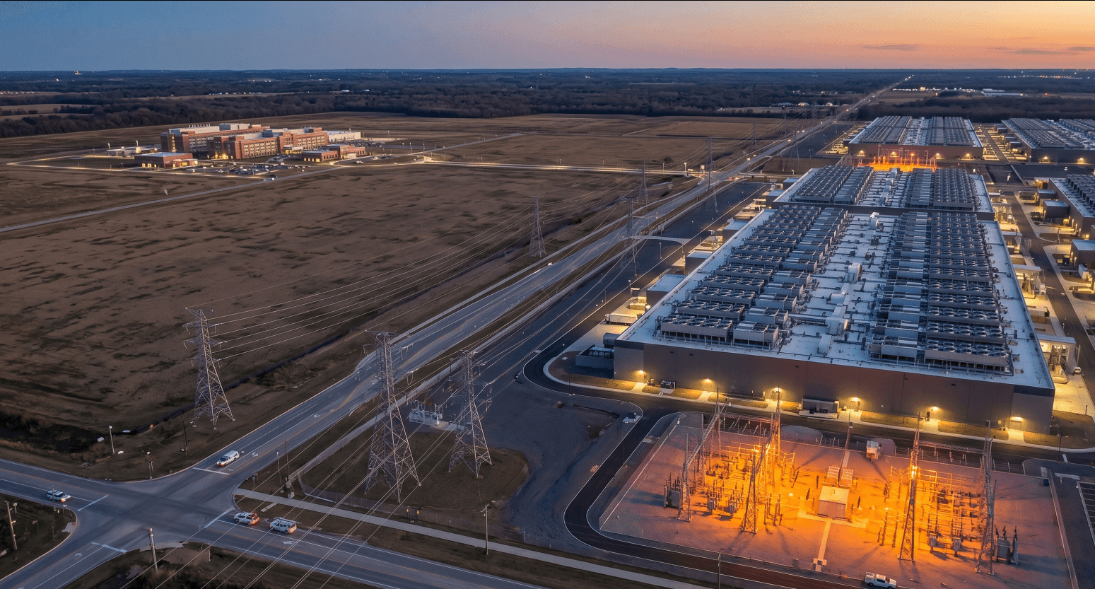 The bottleneck that governs delivery: grid interconnection capacity that commercial AI and scientific computing now compete to access.